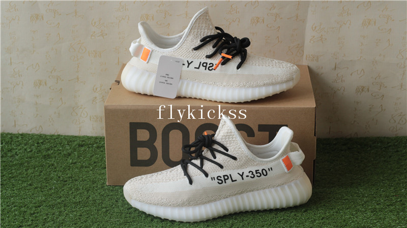 Off White x Adidas Yeezy boost 350 V2 Cream Beige